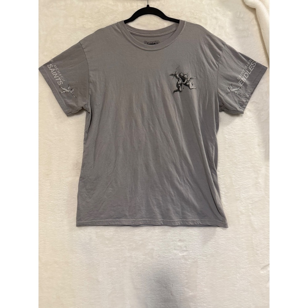 Fresh Laundry Endless Saints Cherub Graphic Tee Gray Men XL Renaissance Shirt